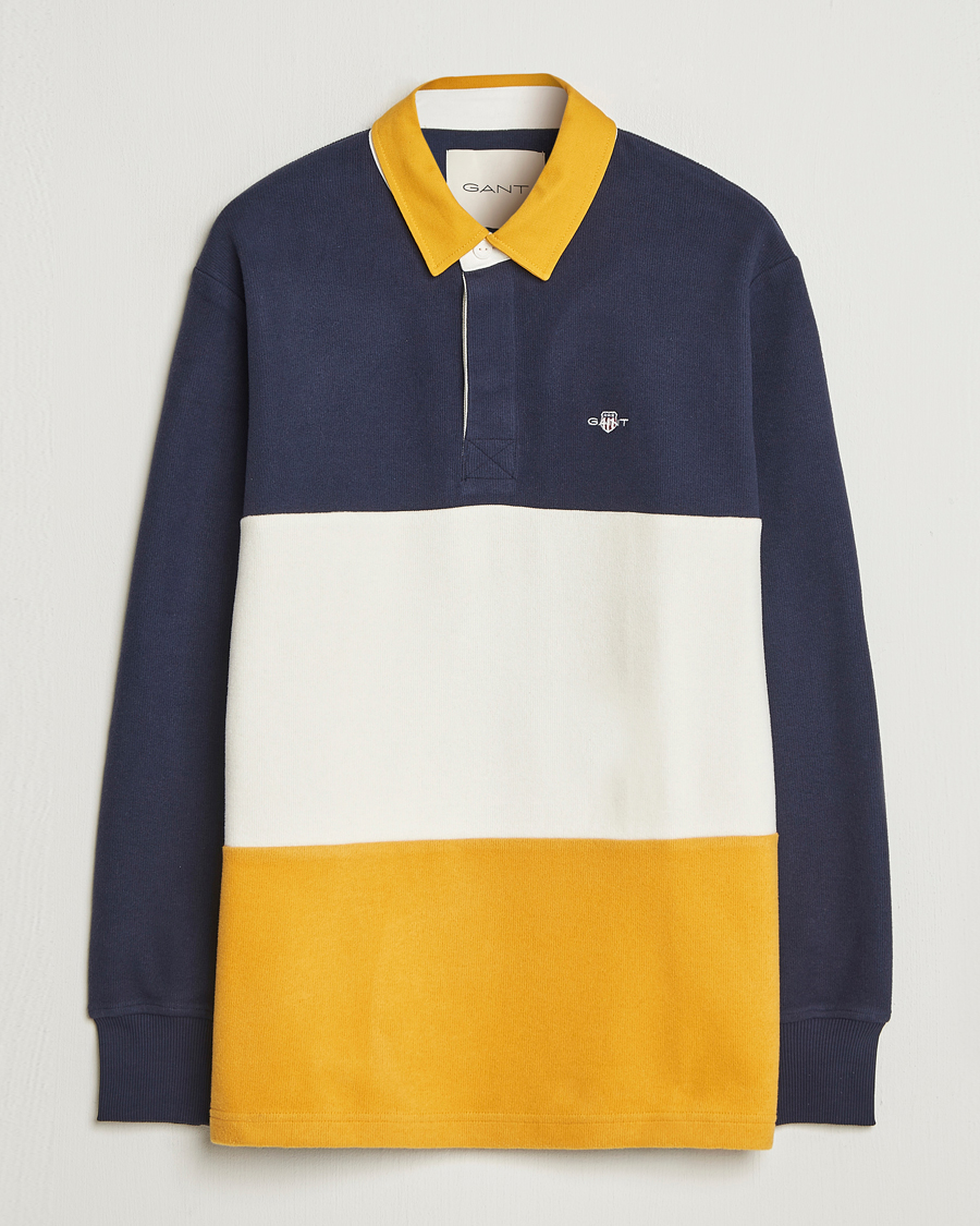 Herr | Tröjor | Gant | Blocked Heavy Rugger Evening Blue Multi