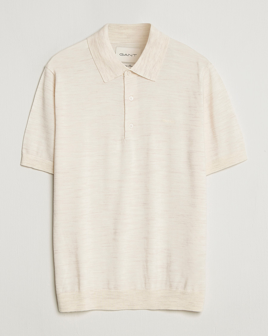Herr | Pikéer | GANT | Extrafine Merino Polo Seed Melange