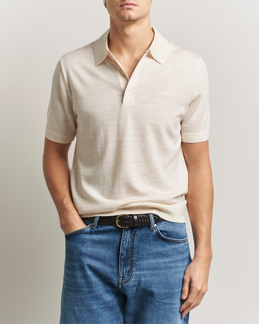 Herr | Pikéer | Gant | Extrafine Merino Polo Seed Melange