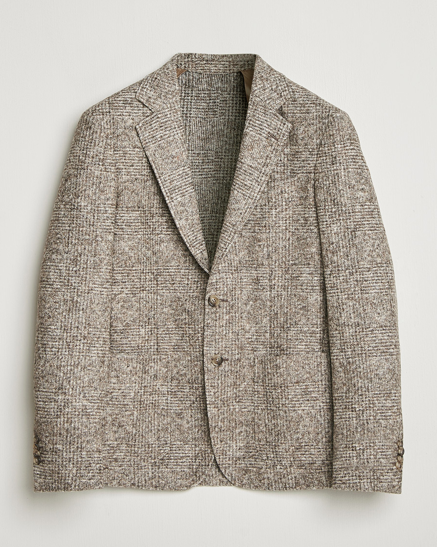 Herr | Kavajer | Gant | Wool Checked Blazer Seed Melange