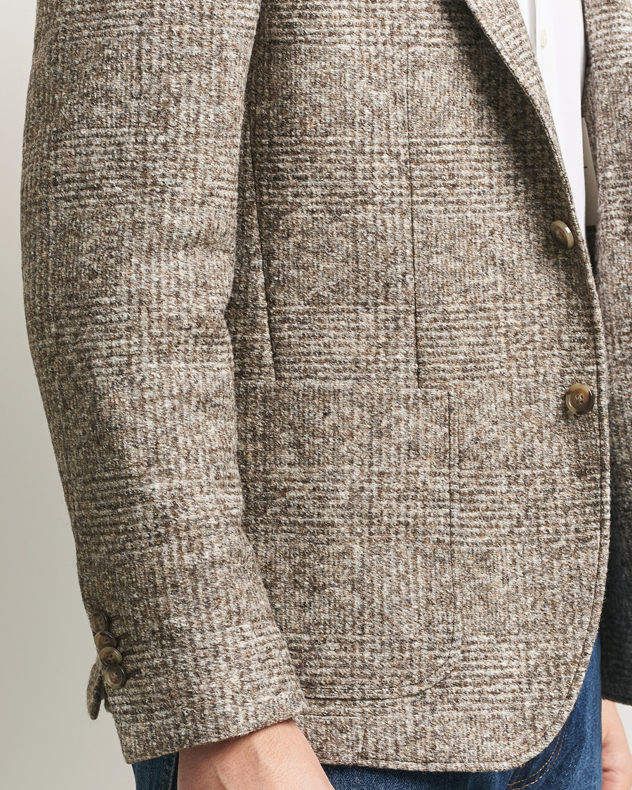 Herr | Kavajer | Gant | Wool Checked Blazer Seed Melange