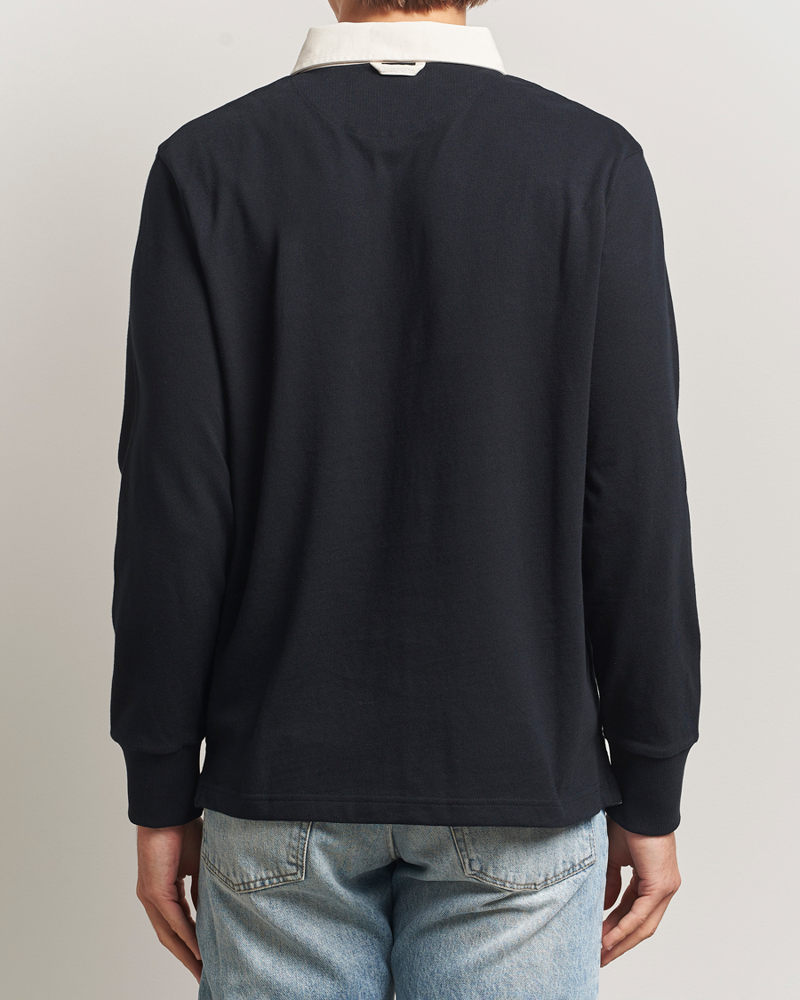 Herr | Tröjor | Gant | Blocked Logo Heavy Rugger Black
