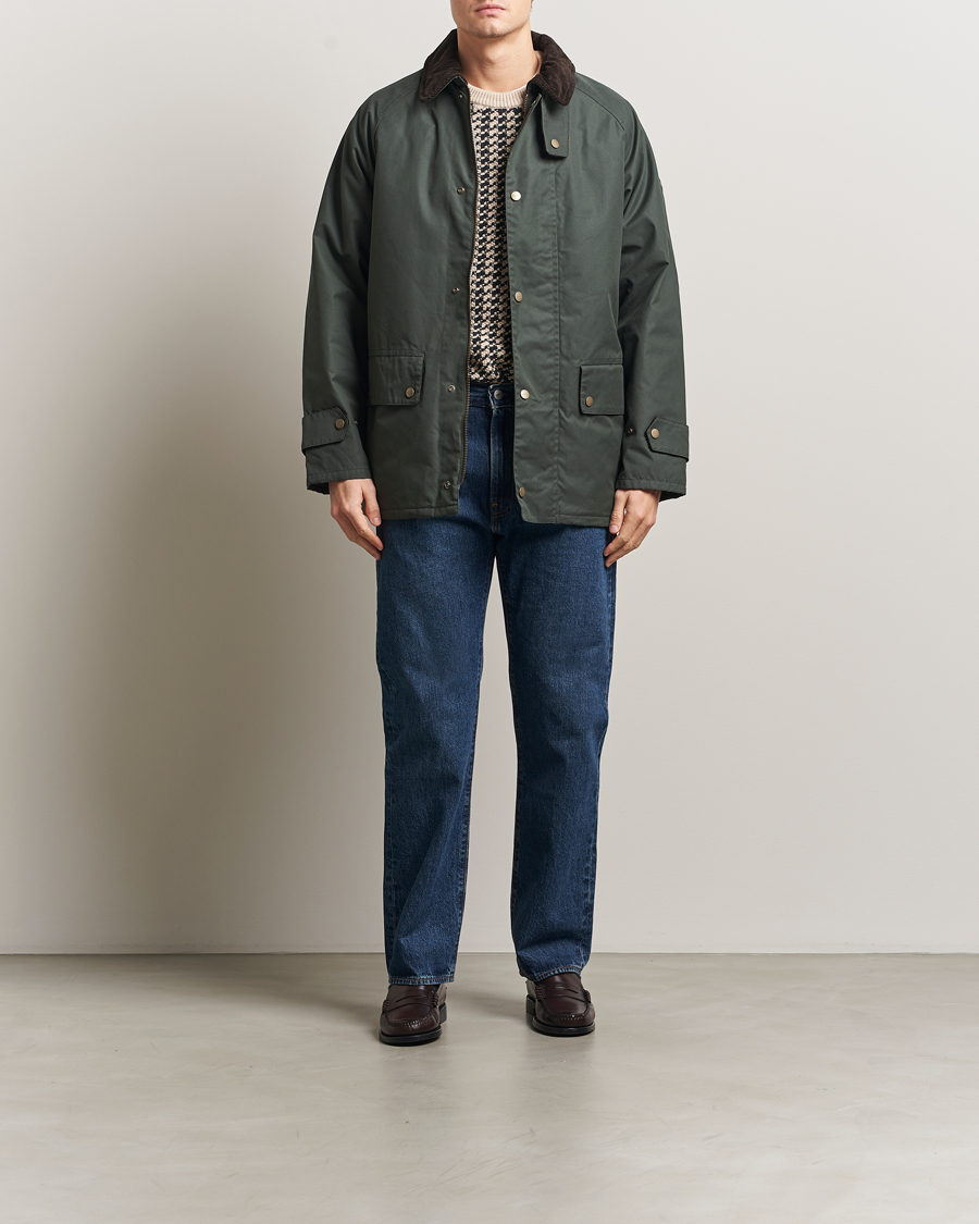 Herr | Jackor | GANT | Waxed Barn Jacket Woody Green