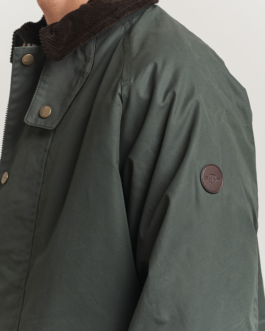 Herr | Jackor | GANT | Waxed Barn Jacket Woody Green