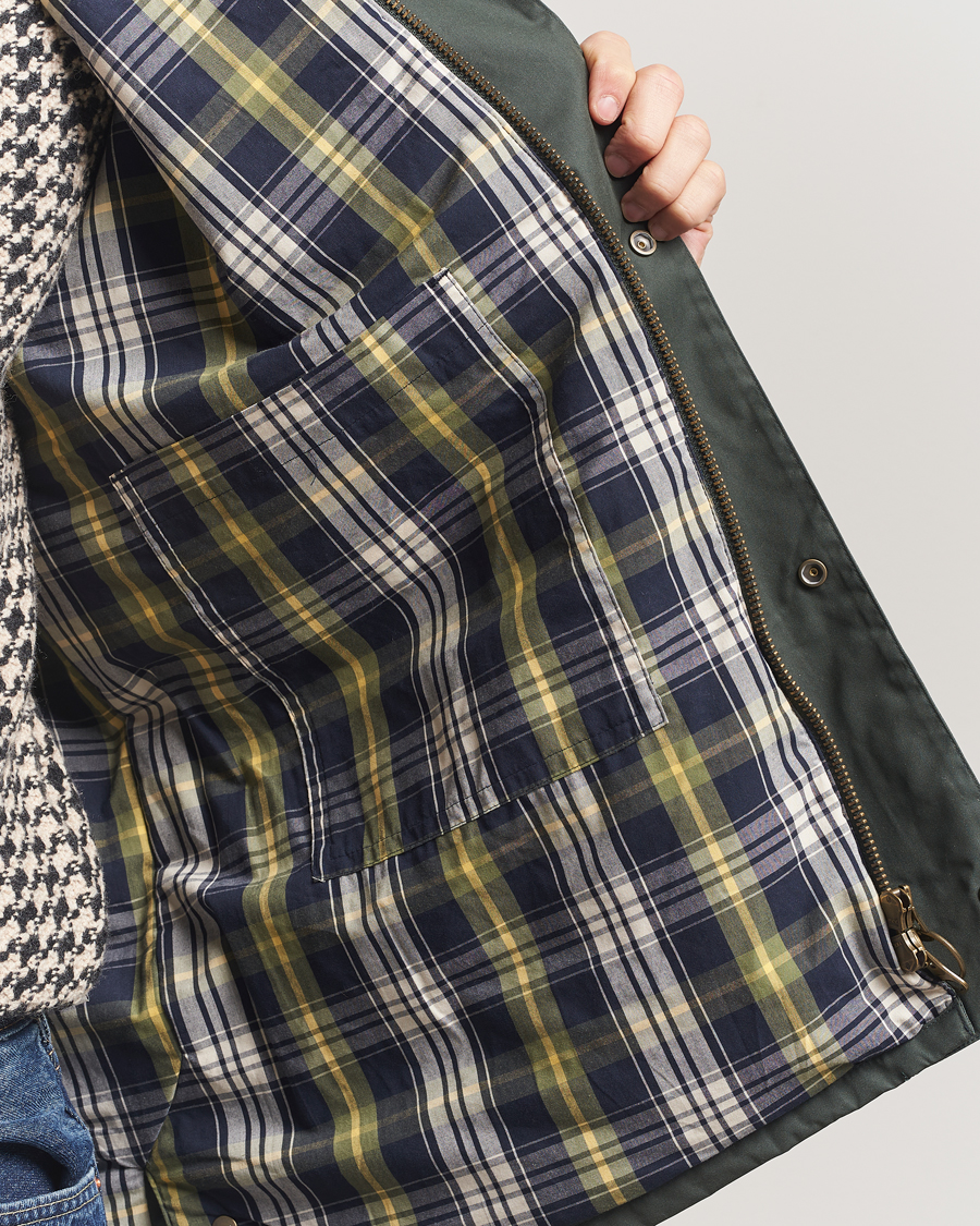 Herr | Jackor | Gant | Waxed Barn Jacket Woody Green