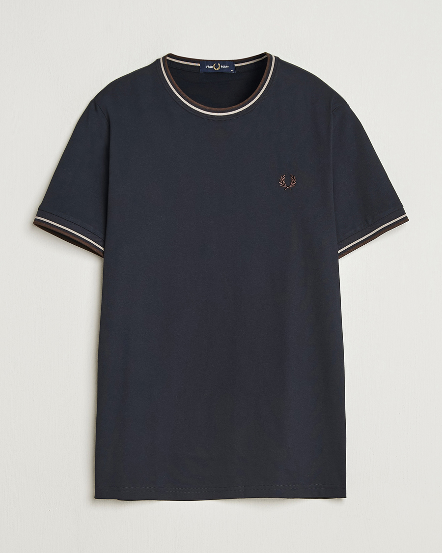 Herr | T-Shirts | Fred Perry | Twin Tipped T-Shirt Navy