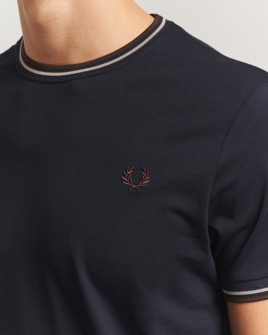 Herr | T-Shirts | Fred Perry | Twin Tipped T-Shirt Navy