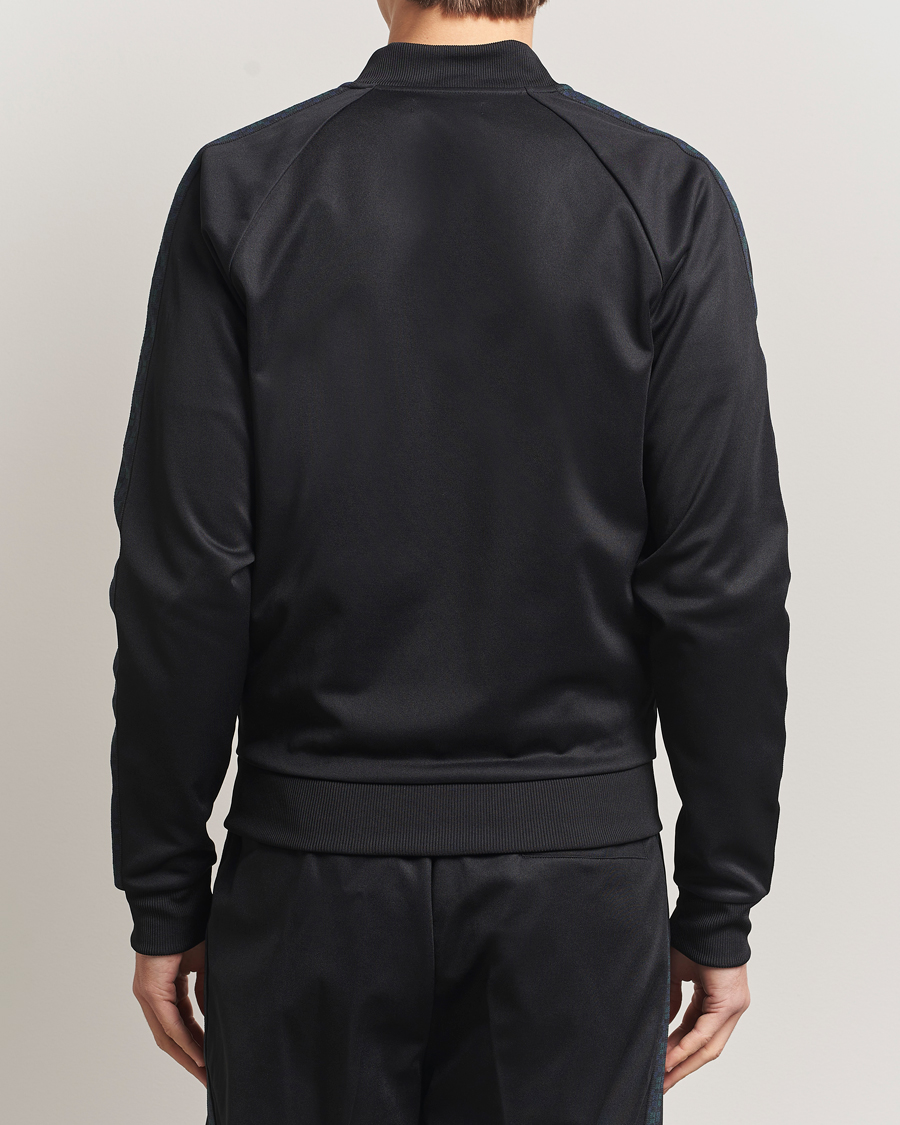 Herr | Tröjor | Fred Perry | Blackwatch Tartan Taped Track Jacket Black