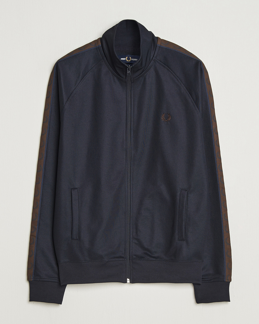 Herr | Tröjor | Fred Perry | Taped Track Jacket Navy
