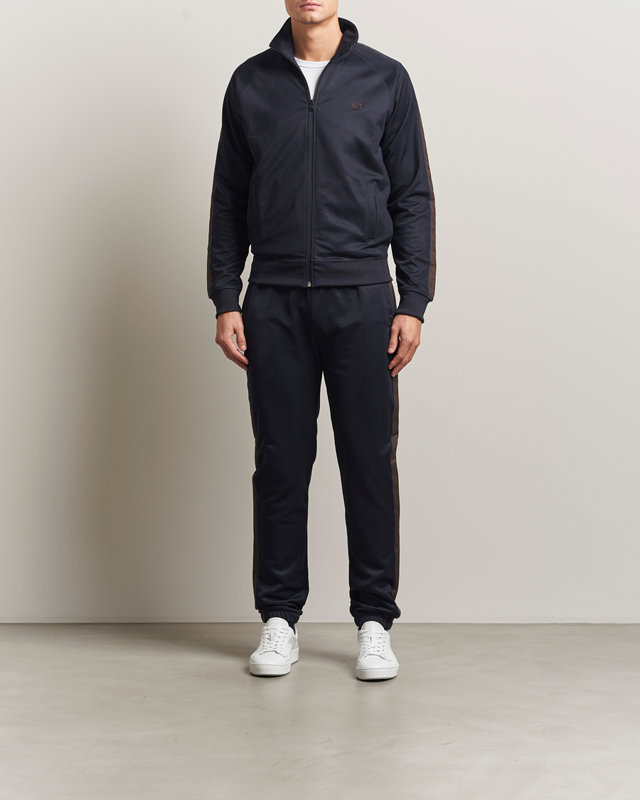 Herr | Tröjor | Fred Perry | Taped Track Jacket Navy