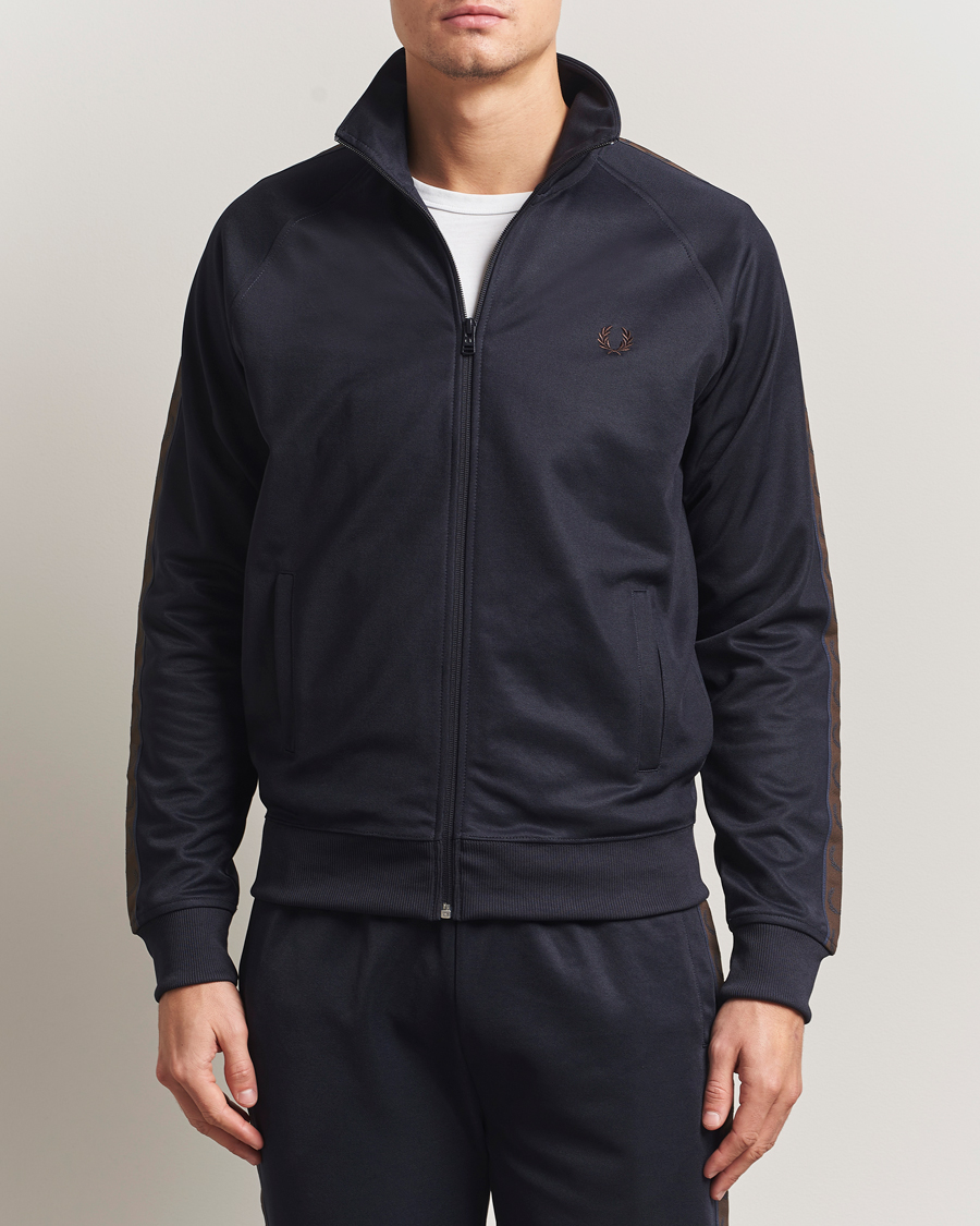 Herr | Tröjor | Fred Perry | Taped Track Jacket Navy
