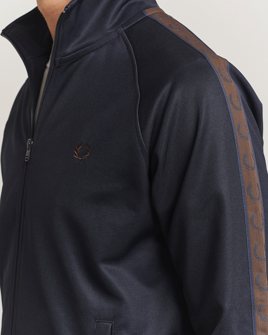 Herr | Tröjor | Fred Perry | Taped Track Jacket Navy