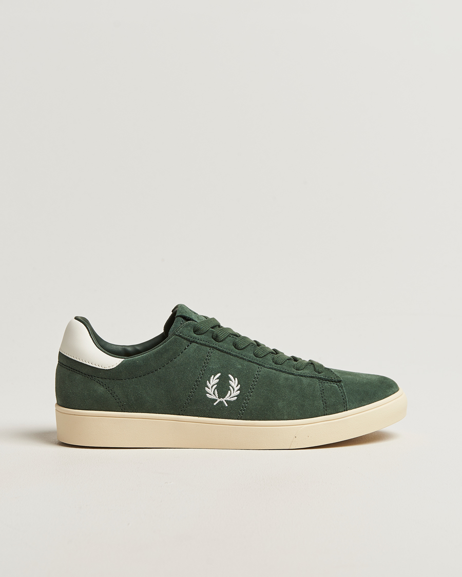 Herr | Sneakers | Fred Perry | Spencer Suede Sneaker Court Green