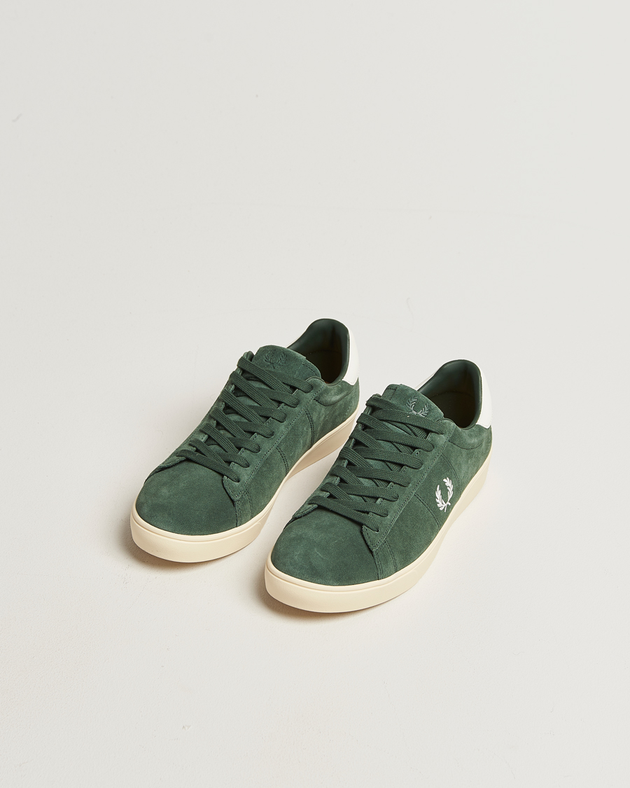 Herr | Sneakers | Fred Perry | Spencer Suede Sneaker Court Green