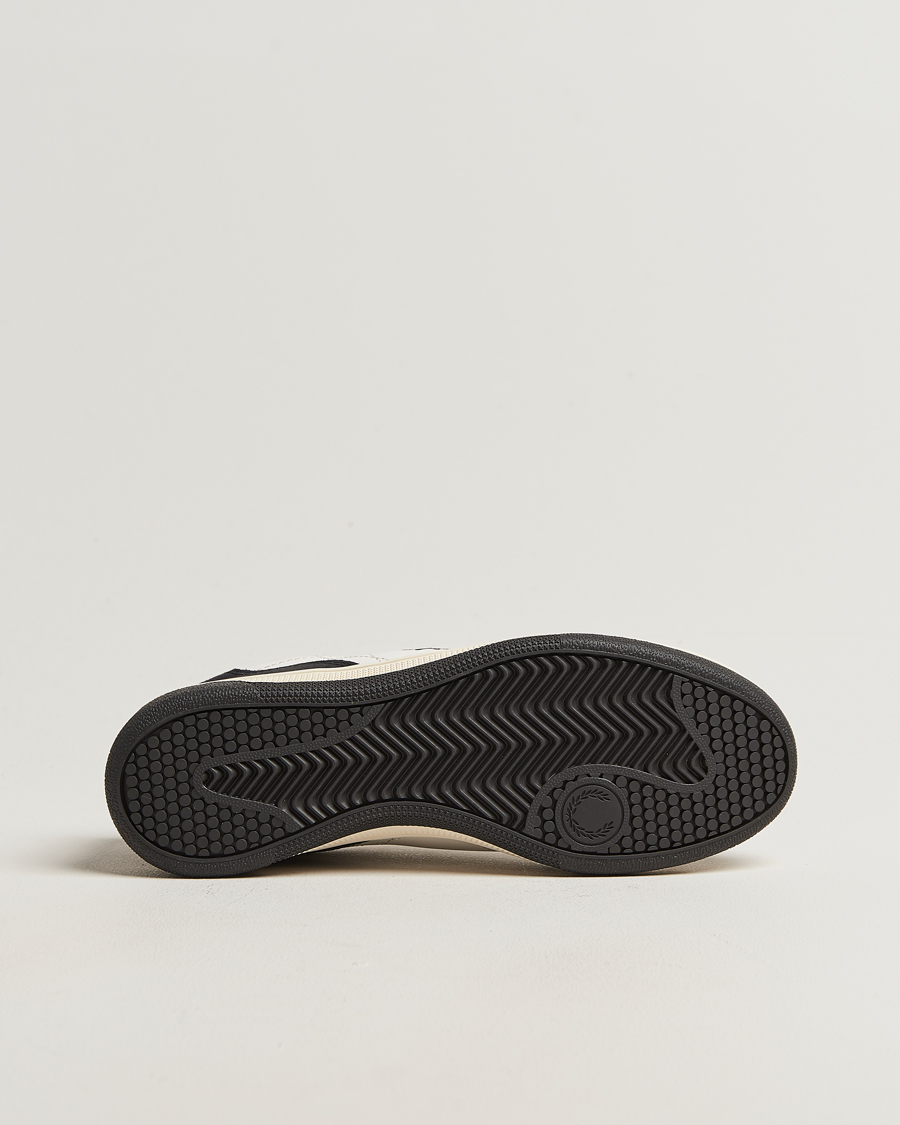 Herr | Sneakers | Fred Perry | B11 Leather/Suede Sneaker Snow White/Navy