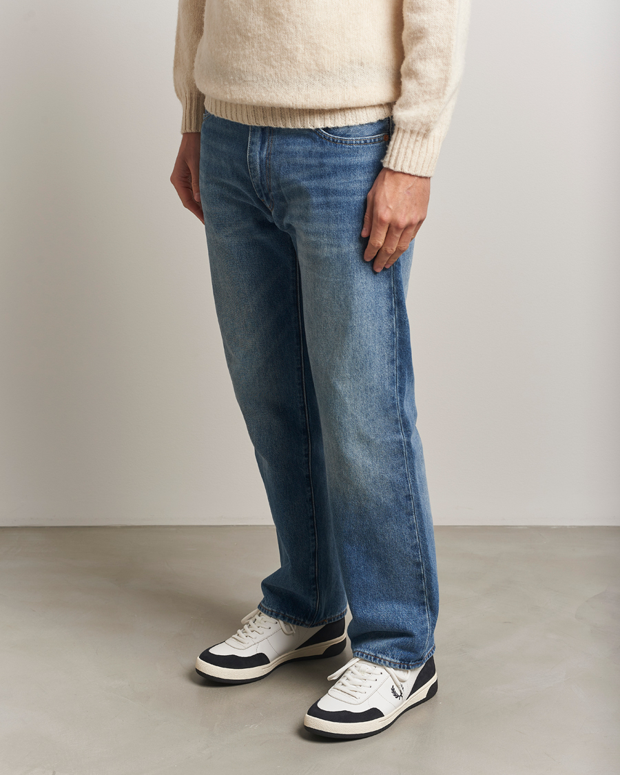 Herr | Sneakers | Fred Perry | B11 Leather/Suede Sneaker Snow White/Navy