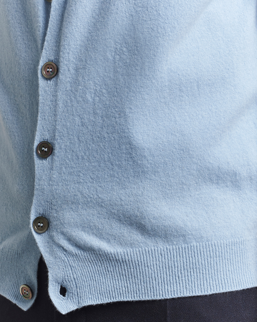 Herr | Tröjor | Oscar Jacobson | Guiseppe Buttoned Vest Light Blue