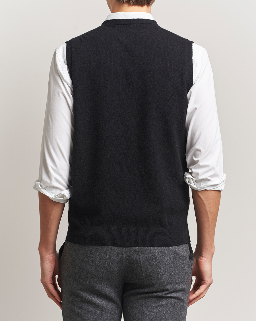 Herr | Tröjor | Oscar Jacobson | Guiseppe Buttoned Vest Black