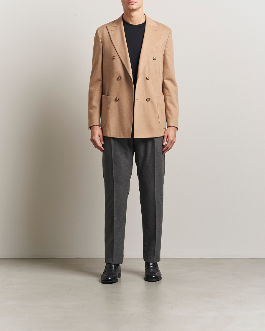 Herr | Kavajer | Oscar Jacobson | Farris Baby Camel Loro Piana Blazer Beige