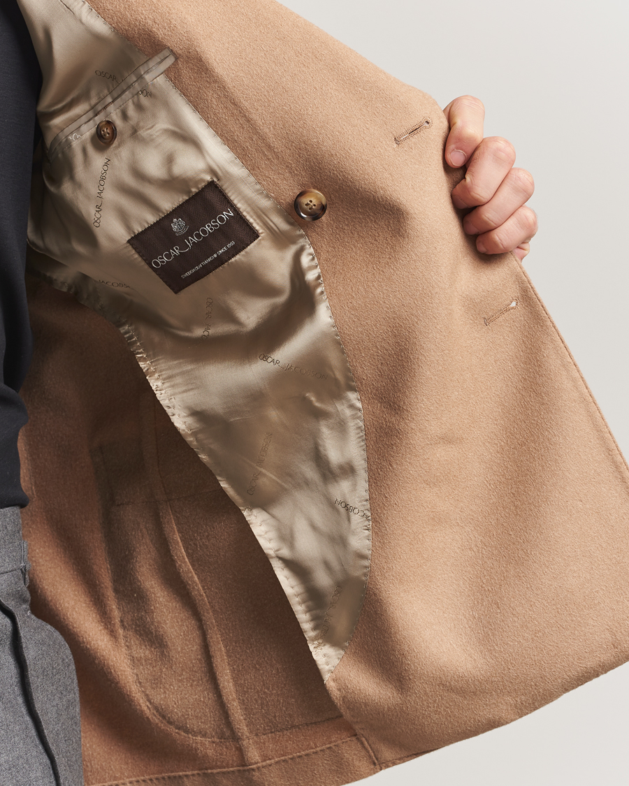 Herr | Kavajer | Oscar Jacobson | Farris Baby Camel Loro Piana Blazer Beige