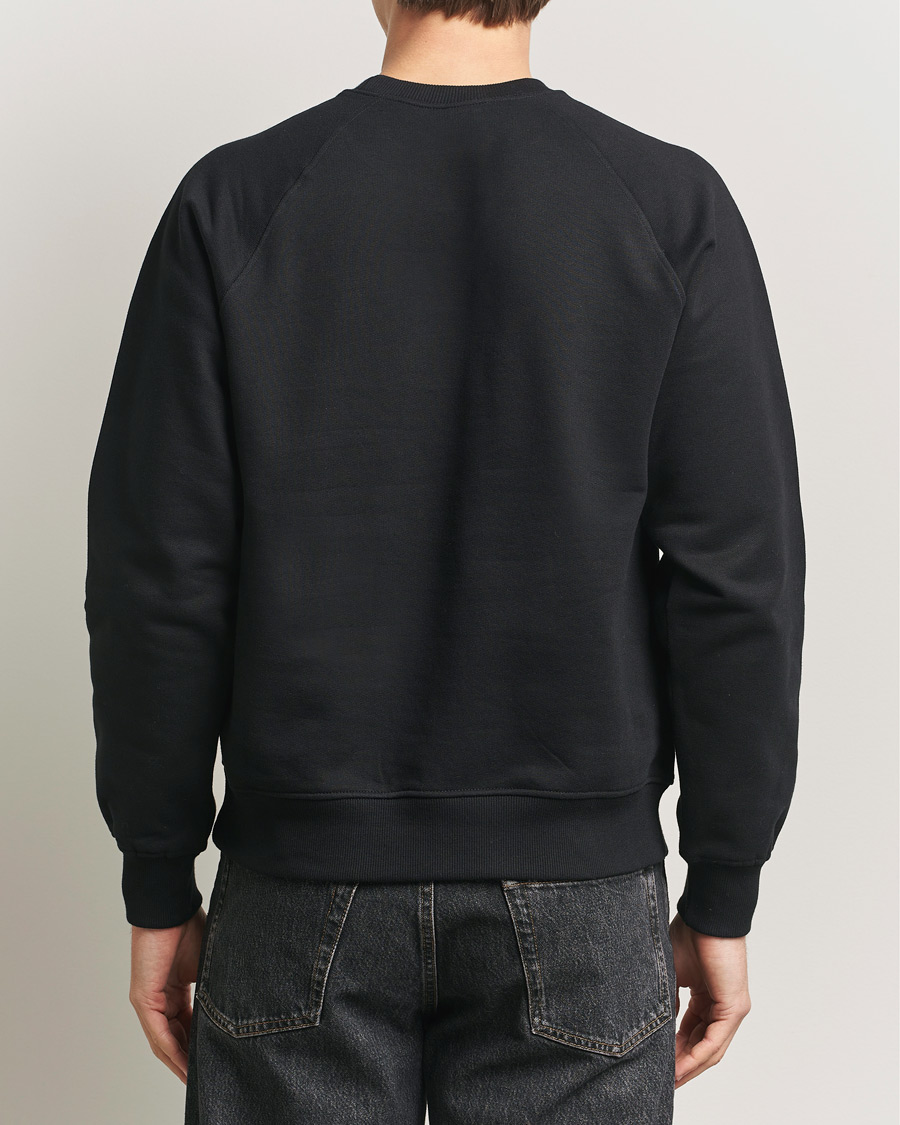 Herr | Tröjor | Nudie Jeans | Palle Logo Crew Neck Sweatshirt Black