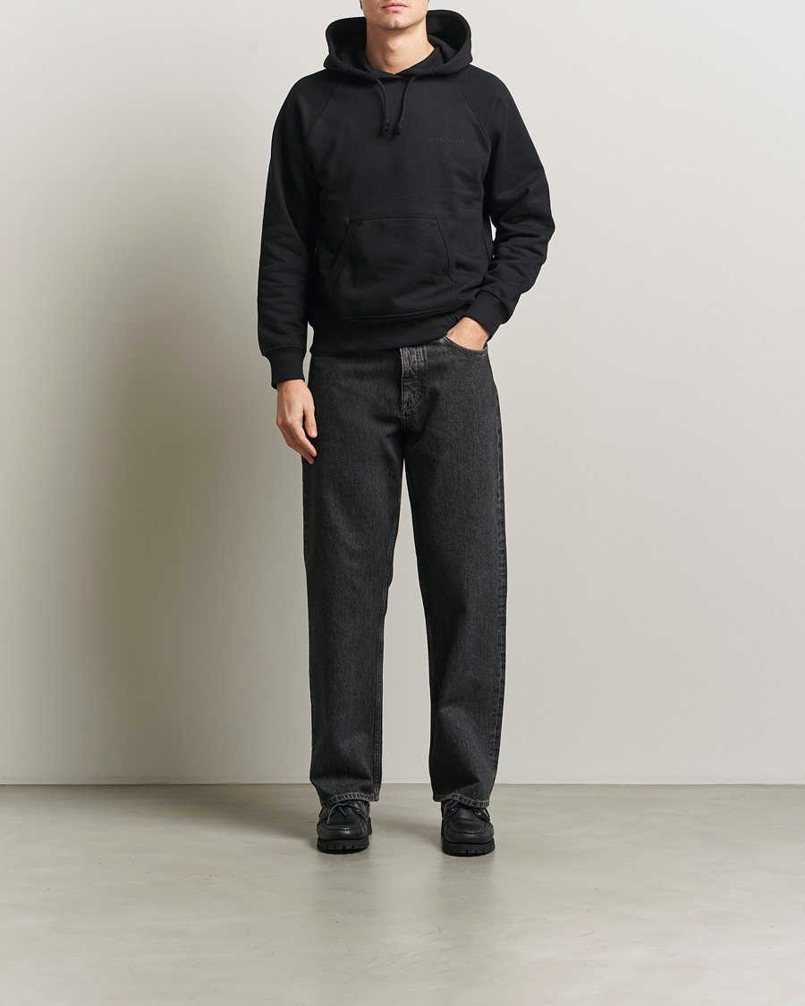 Herr | Tröjor | Nudie Jeans | Gunde Logo Hoodie Black