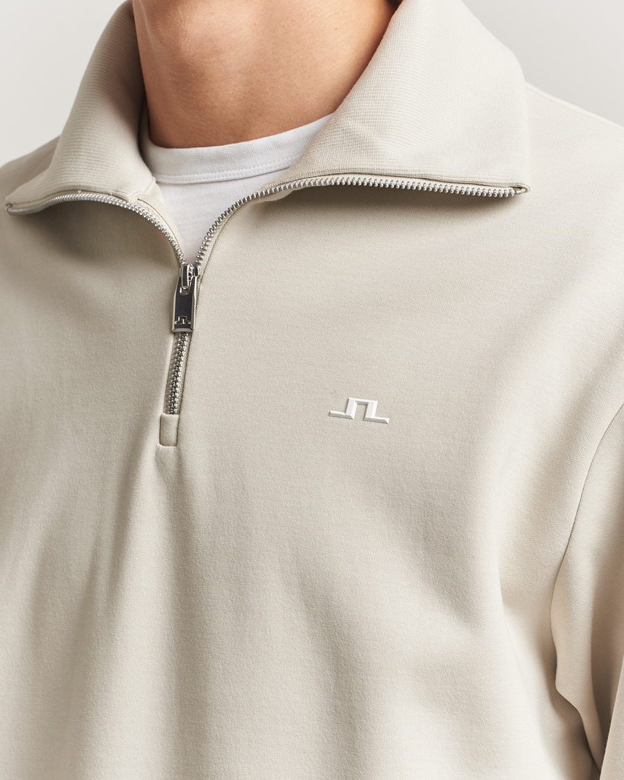 Herr | Tröjor | J.Lindeberg | Callan Jersey Half Zip Moonbeam