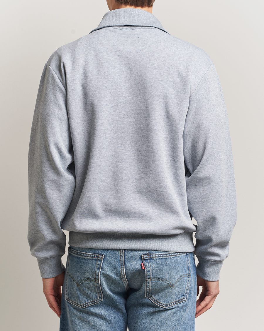 Herr | Tröjor | J.Lindeberg | Callan Jersey Half Zip Medium Grey Melange