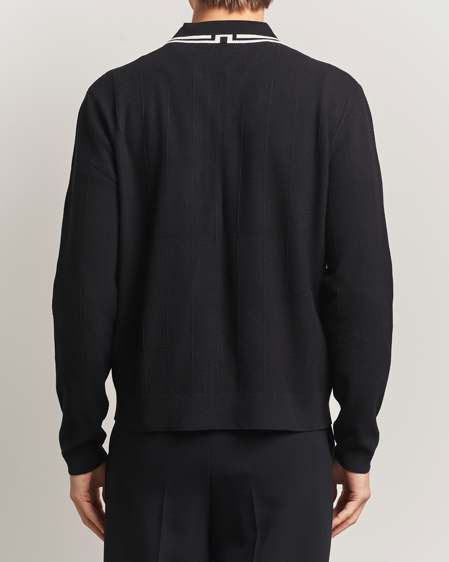 Herr | Tröjor | J.Lindeberg | Willem Structured Cardigan Black