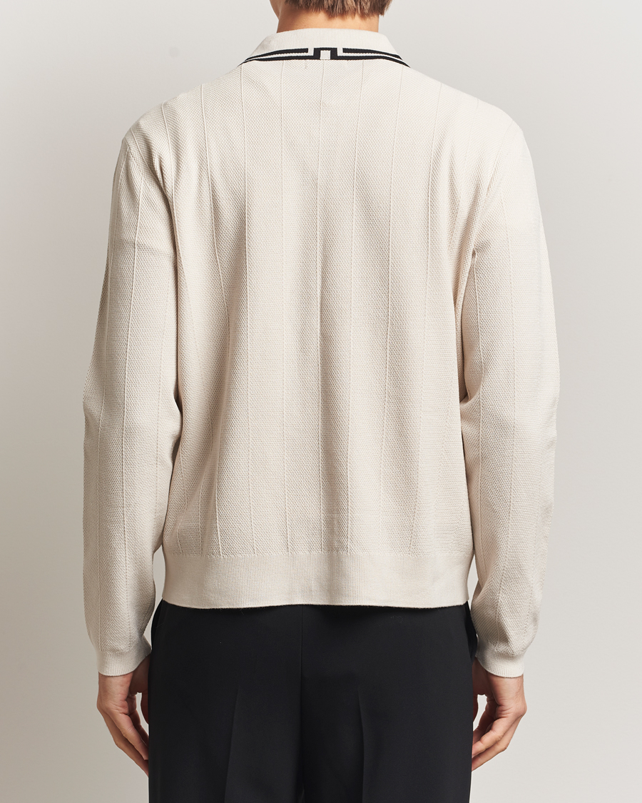 Herr | Tröjor | J.Lindeberg | Willem Structured Cardigan Moonbeam