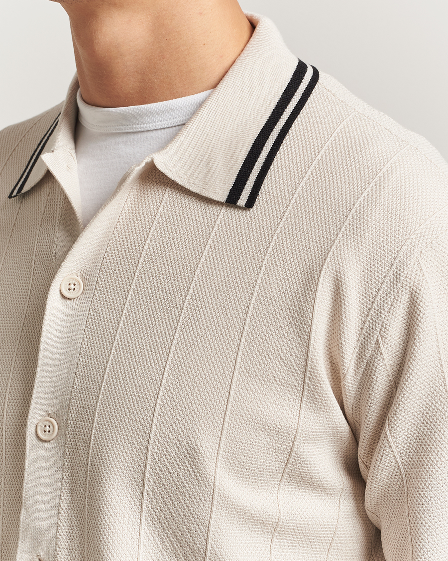 Herr | Tröjor | J.Lindeberg | Willem Structured Cardigan Moonbeam