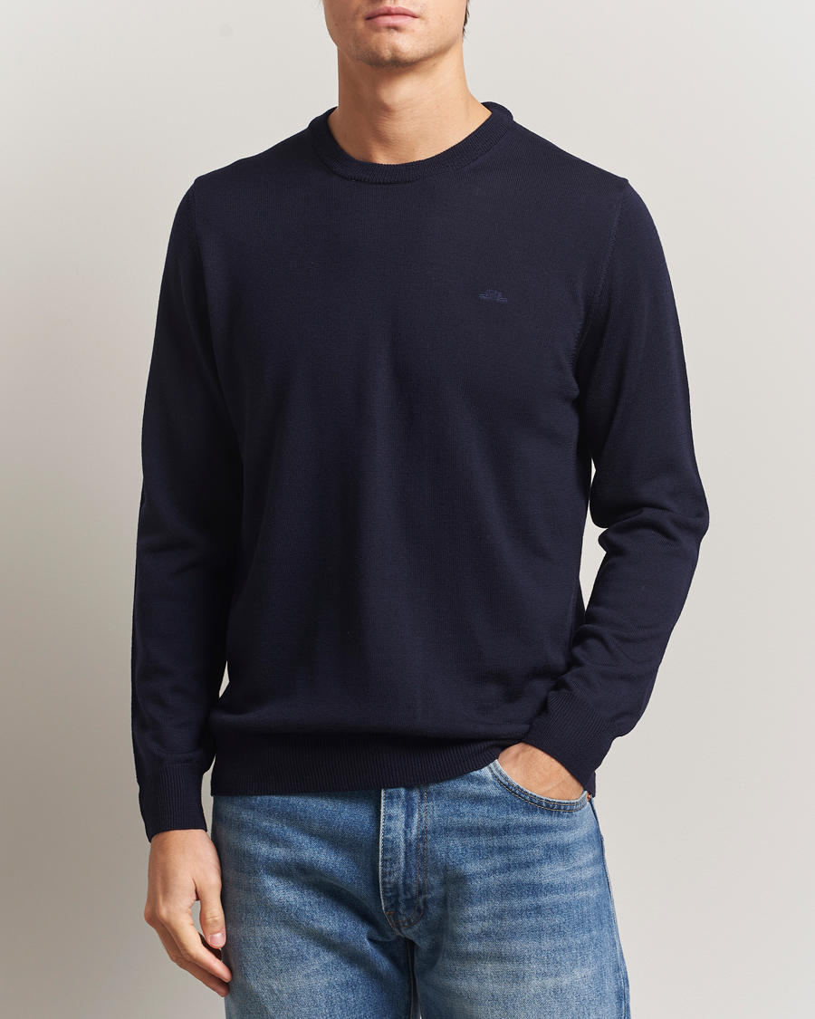 Herr | Tröjor | J.Lindeberg | Keane Merino Crew Neck Navy