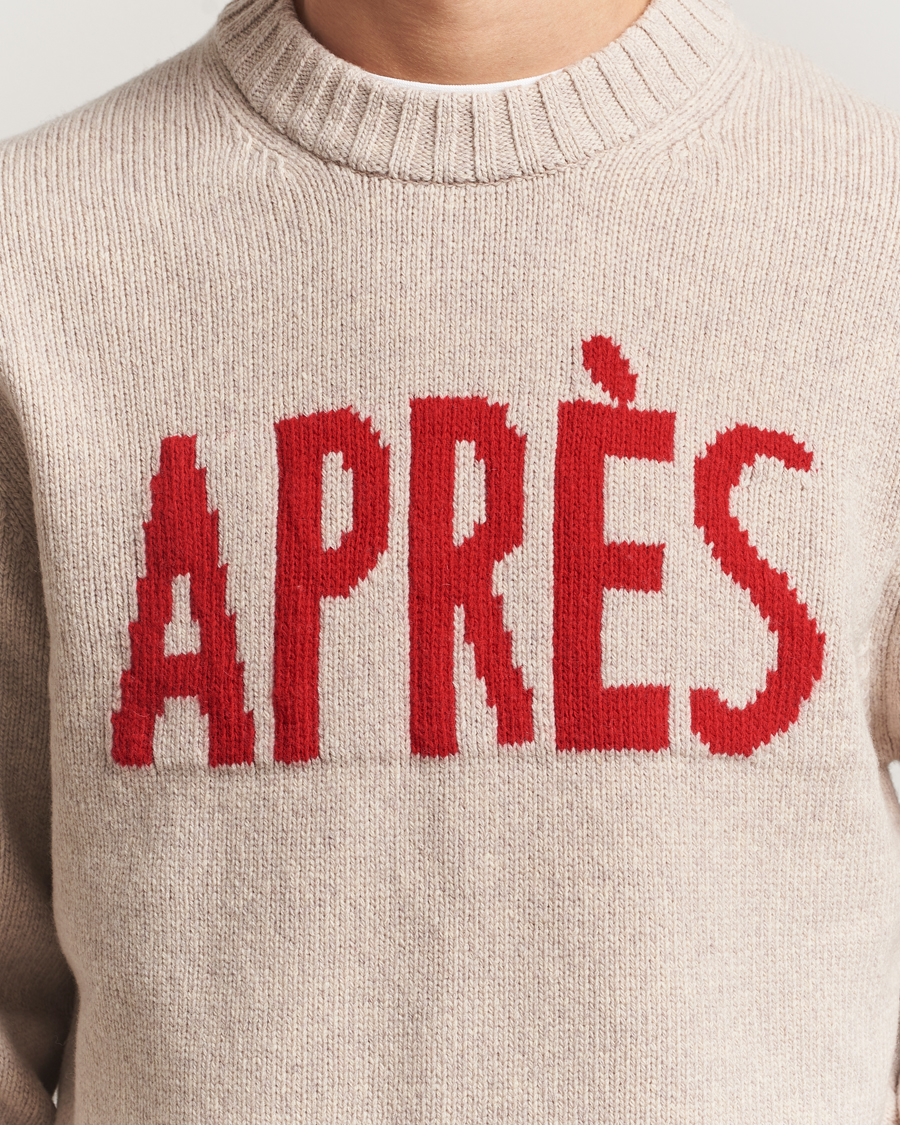 Herr | Tröjor | J.Lindeberg | Fabian Graphic Knitted Sweater Moonbeam