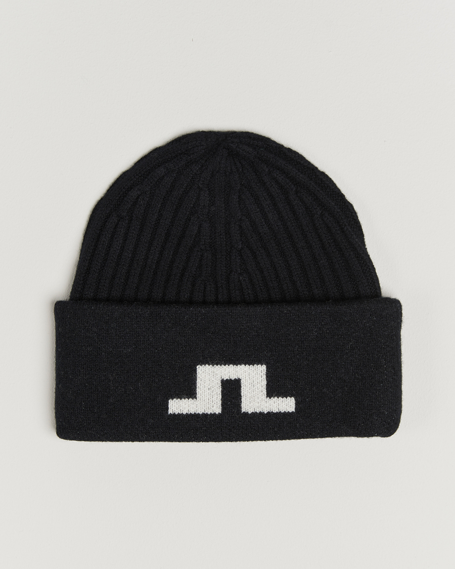 Herr | Mössor | J.Lindeberg | Arther Graphic Beanie Black