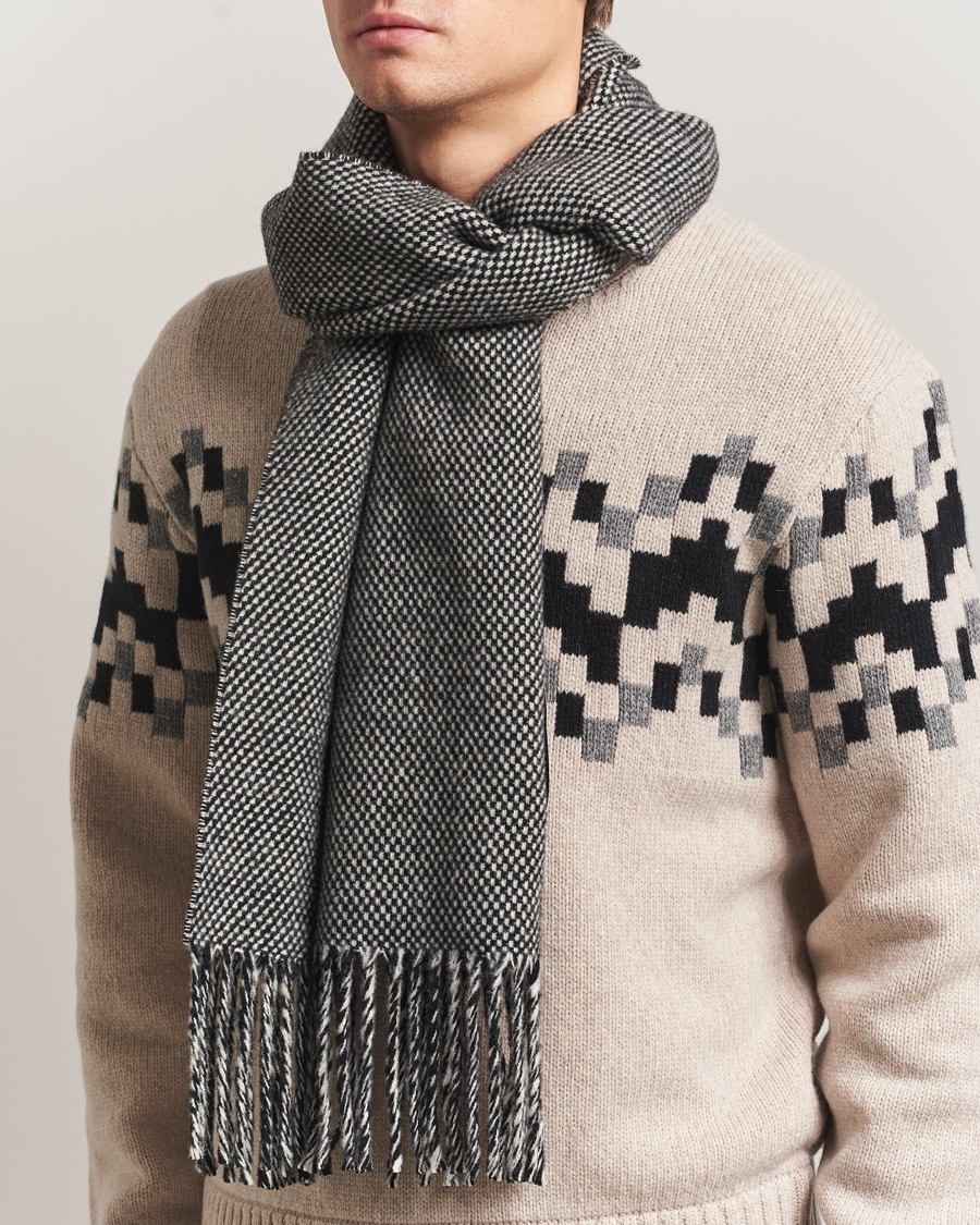 Herr | Halsdukar | J.Lindeberg | Jared Scarf Black Melange
