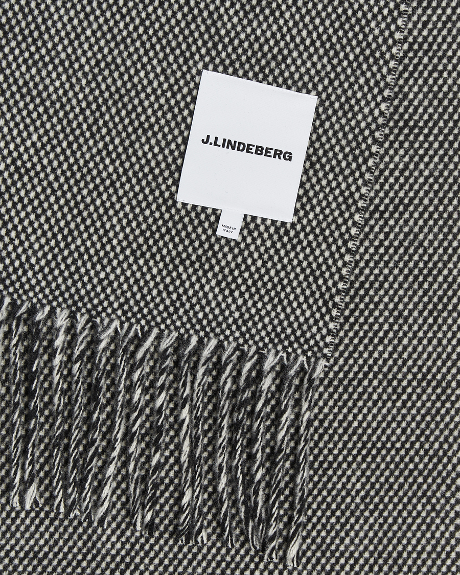 Herr | Halsdukar | J.Lindeberg | Jared Scarf Black Melange