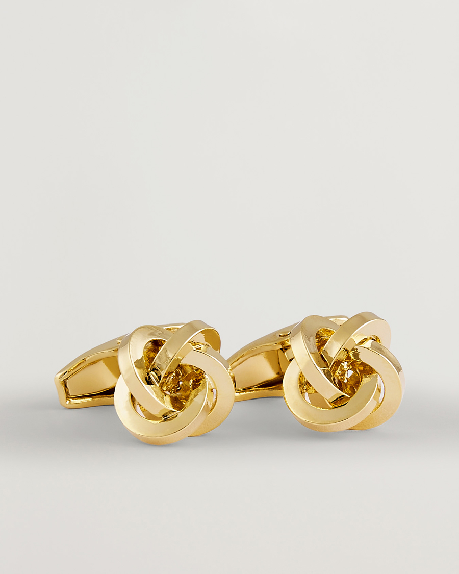 Herr | Manschettknappar | Amanda Christensen | Knot Cufflink Gold