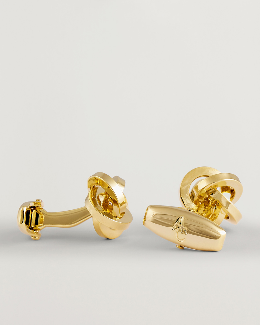 Herr | Manschettknappar | Amanda Christensen | Knot Cufflink Gold