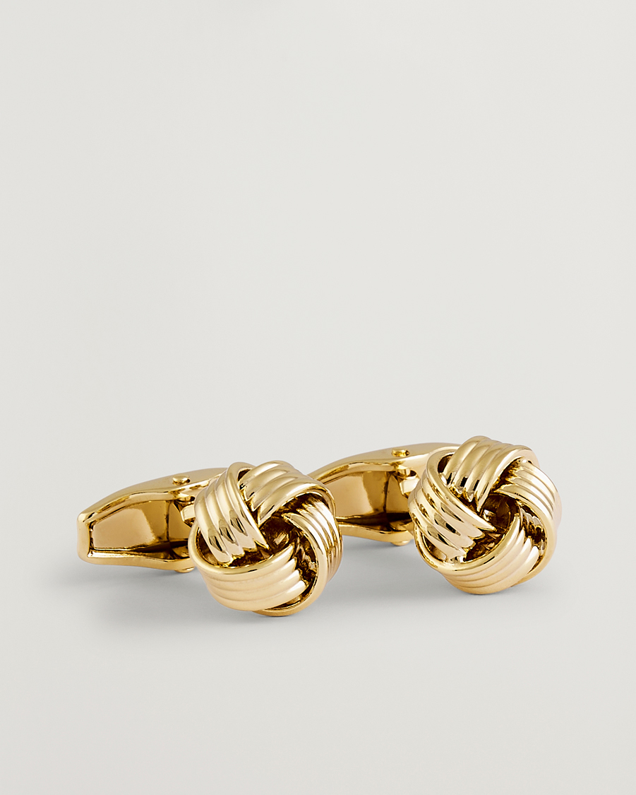 Herr | Manschettknappar | Amanda Christensen | Knot Cufflink Gold
