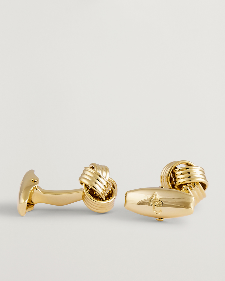 Herr | Manschettknappar | Amanda Christensen | Knot Cufflink Gold