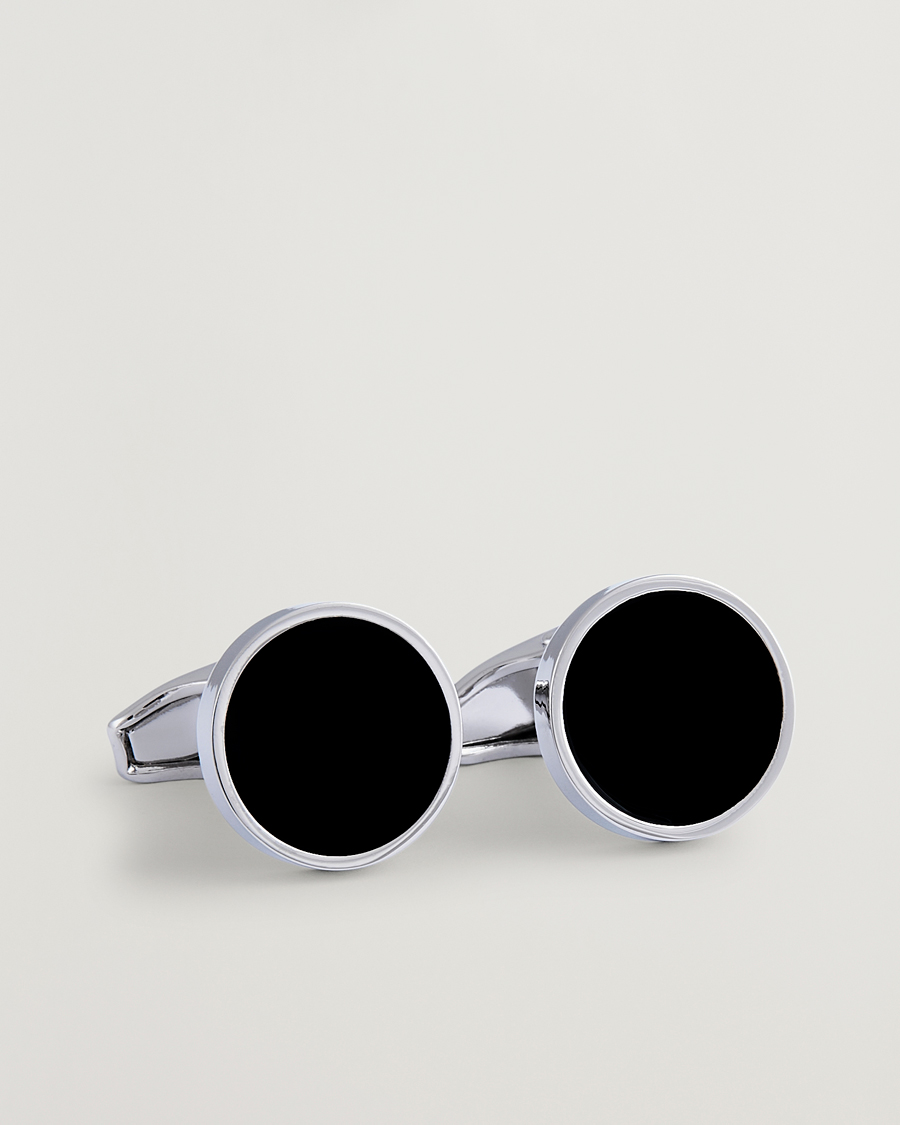 Herr | Manschettknappar | Amanda Christensen | Classic Cufflink Silver/Black
