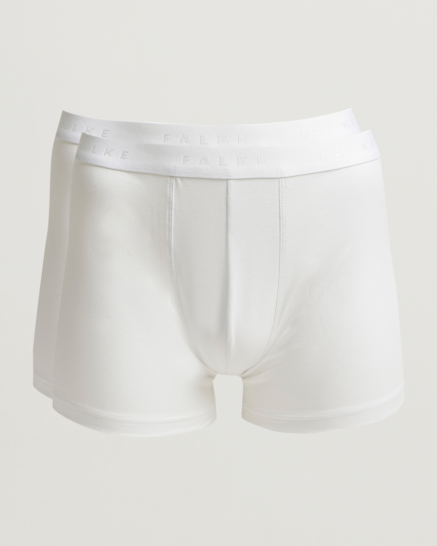 Herr | Underkläder | Falke | 2-Pack Cotton Boxer Briefs White