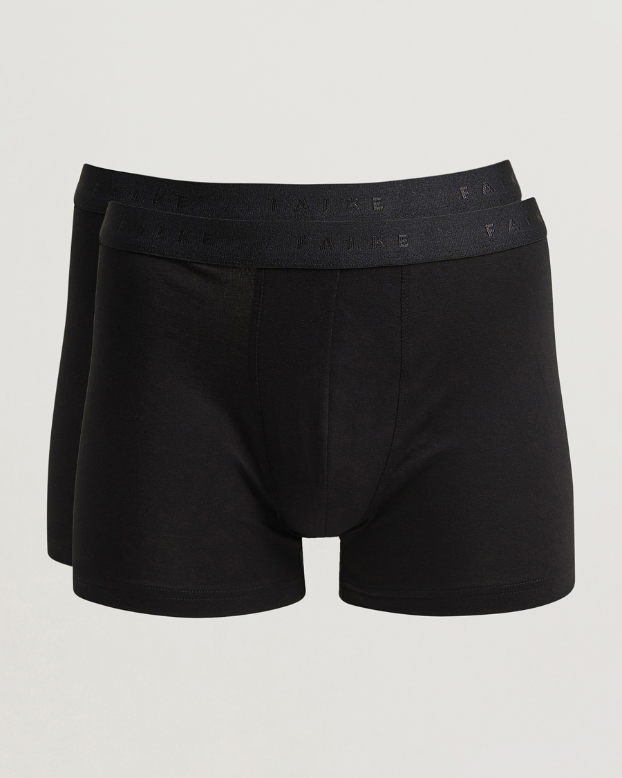 Herr | Underkläder | Falke | 2-Pack Cotton Boxer Briefs Black