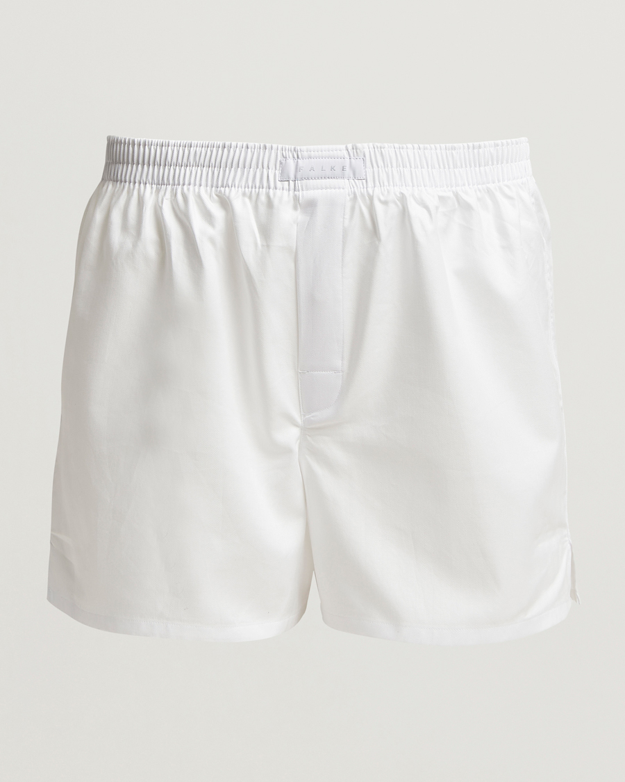 Herr | Underkläder | Falke | Cotton Woven Boxer Shorts White