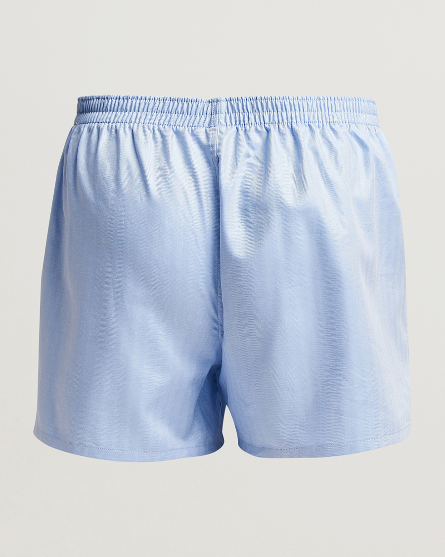 Herr | Underkläder | Falke | Cotton Woven Boxer Shorts Light Blue