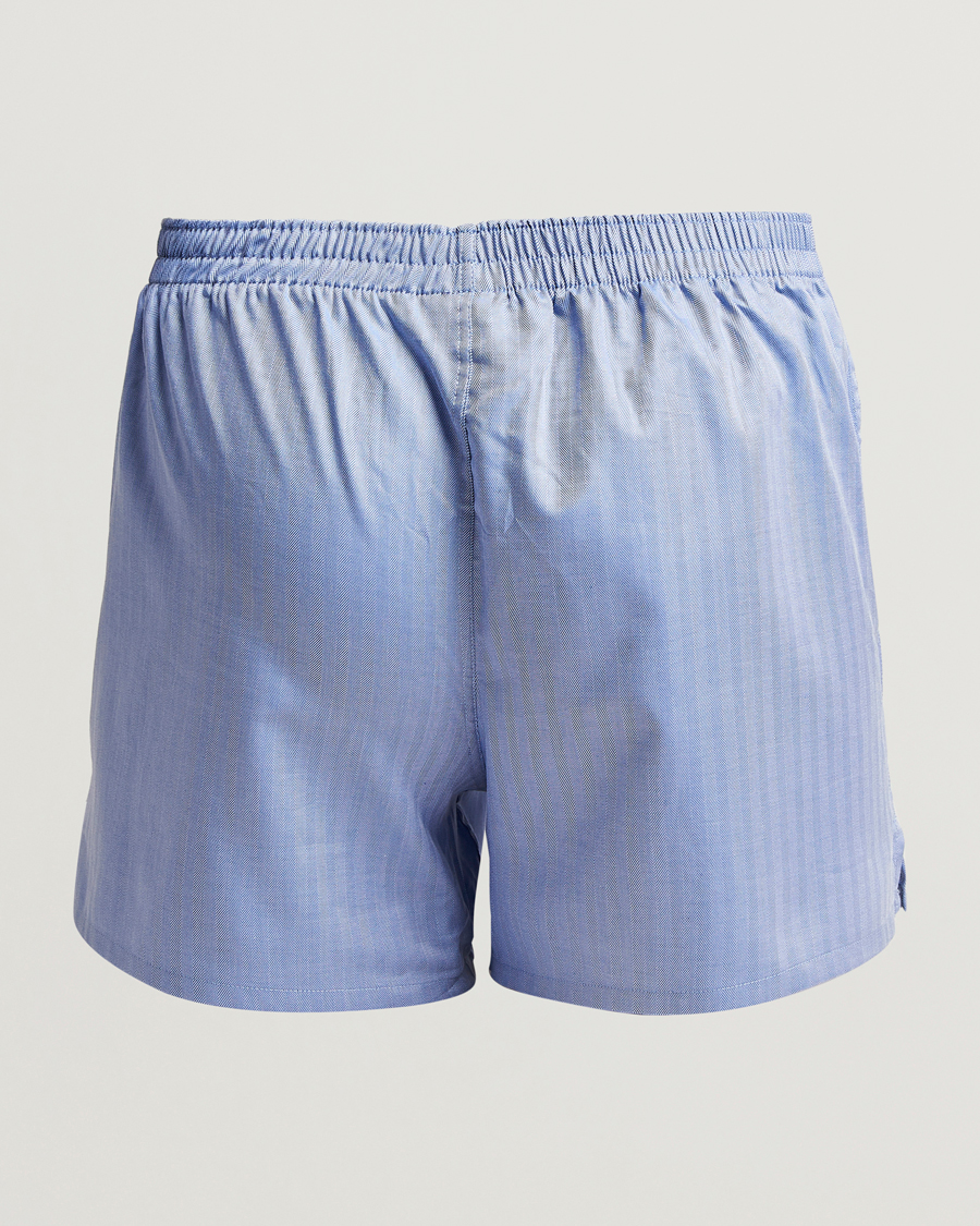 Herr | Underkläder | Falke | Cotton Woven Boxer Shorts Ocean Blue