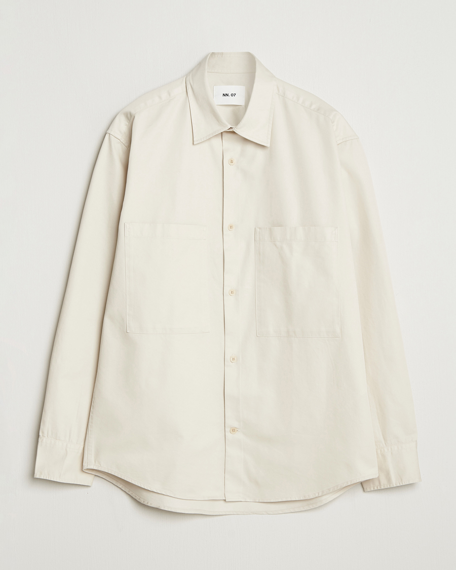 Herr | Skjortor | NN07 | Freddy Tencel Workwear Shirt Ivory