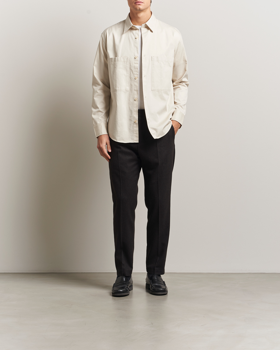 Herr | Skjortor | NN07 | Freddy Tencel Workwear Shirt Ivory