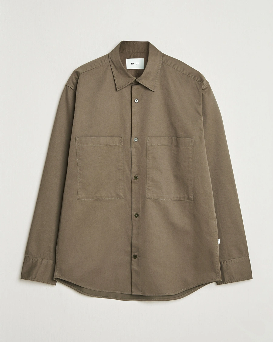 Herr | Skjortor | NN07 | Freddy Tencel Workwear Shirt Mable Husk