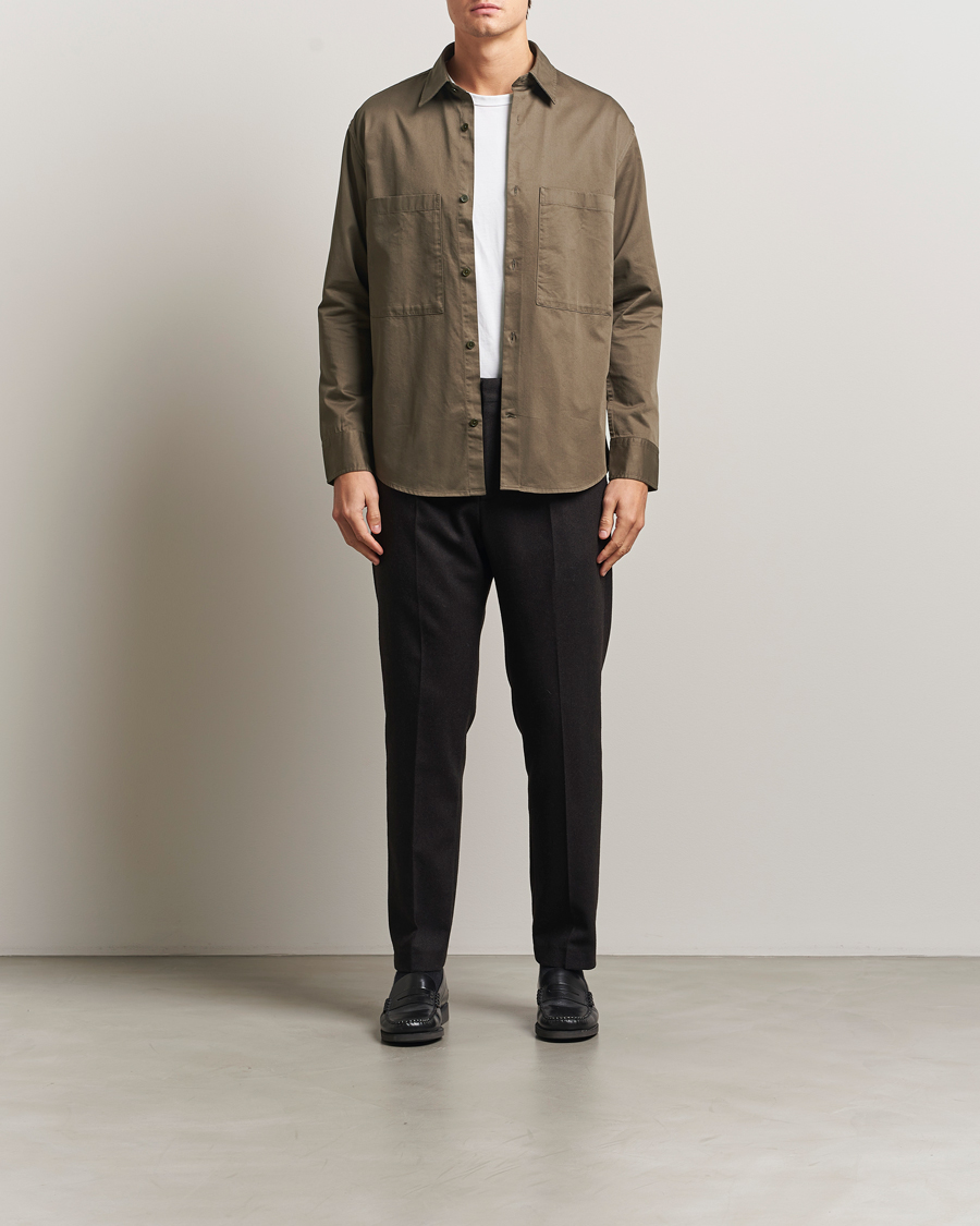Herr | Skjortor | NN07 | Freddy Tencel Workwear Shirt Mable Husk